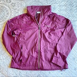 Columbia windbreaker purple rain jacket XL